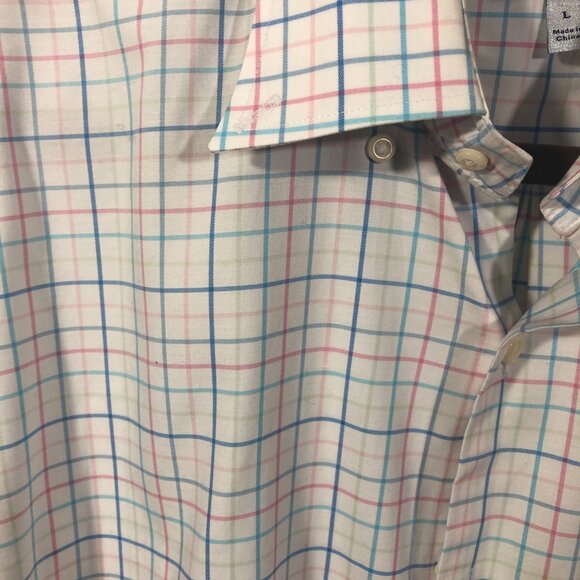 Peter Millar men striped color casual long sleeve shirt, L - Picture 2 of 11